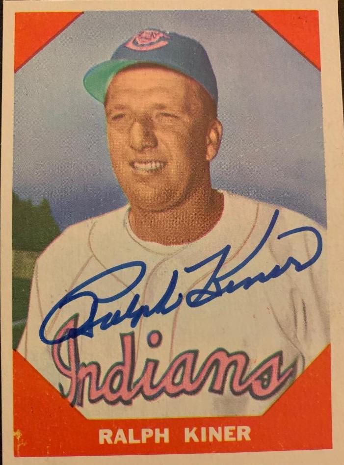 Kiner,Ralph Signed Baseball Card (1 of 2)