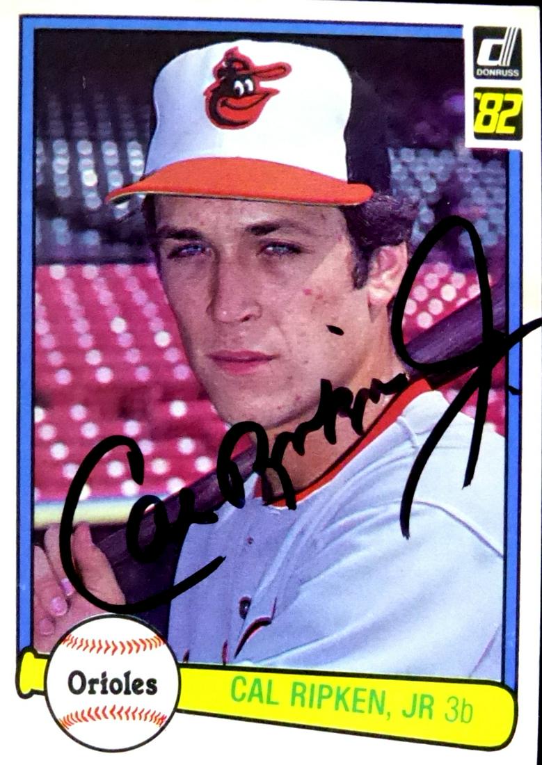 Ripken Jr, Cal Signed Baseball Card (1 of 1)