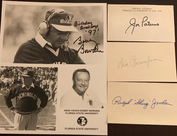 College Football Legendary Coaches Signed Items (1 of 1)