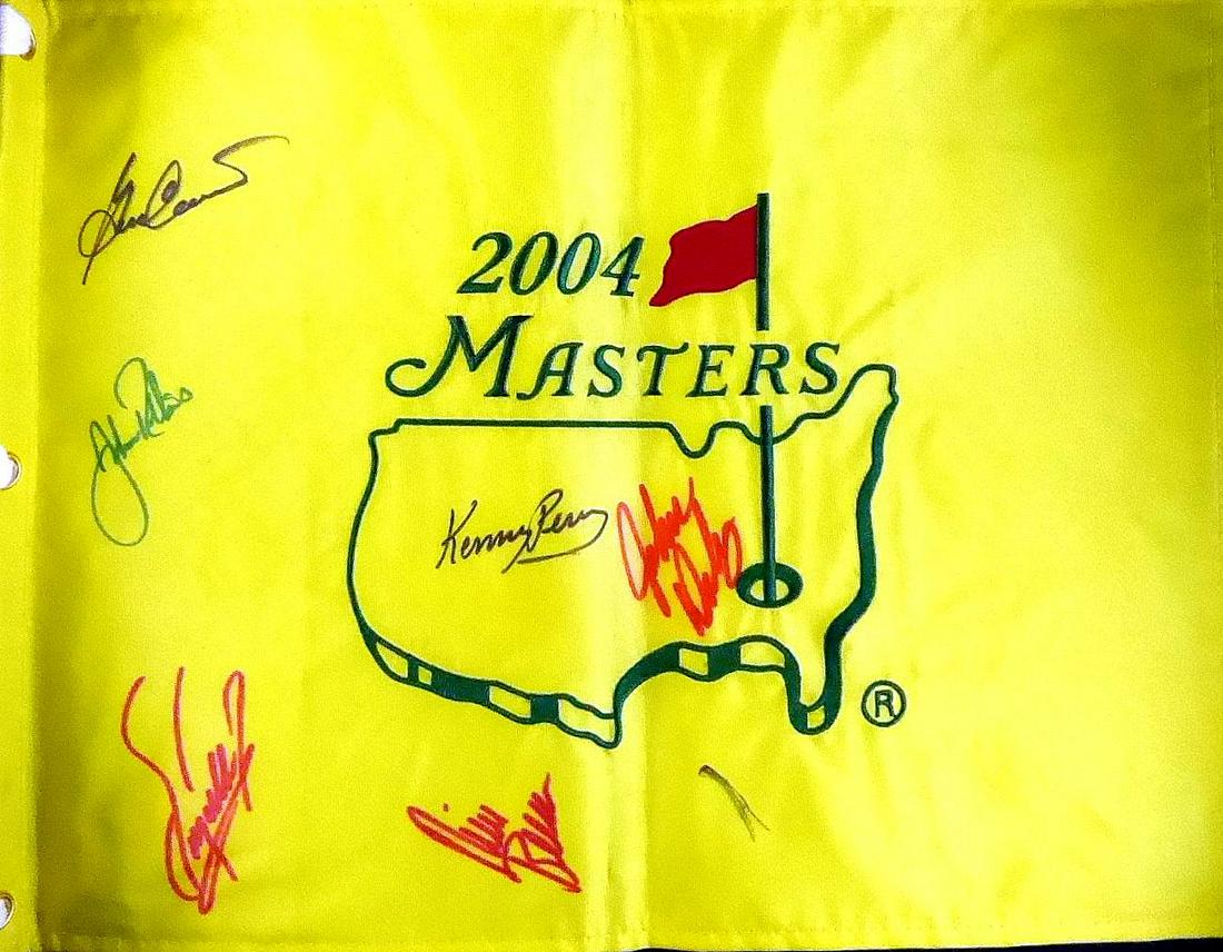 2004 Signed Masters Flag (1 of 2)