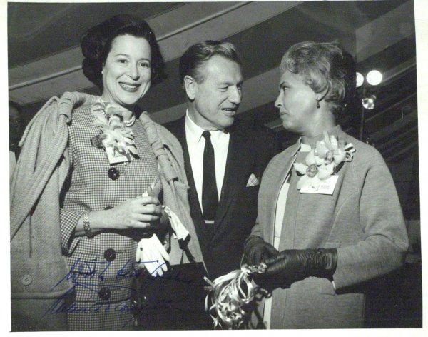 NY Gov NELSON ROCKEFELLER - Ltr & Photo Signed: Nelson Rockefeller. Two signed items: 8 ½" x 11" typed letter signed, State of New York, April 22, 1966, to Mrs. Moss Hart (singer, actress Kitty Carlisie). "…I am delighted to learn that you will 