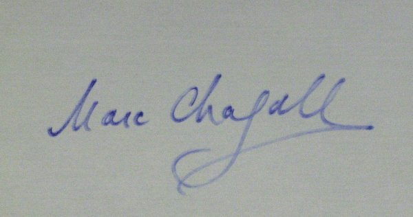 Painter MARC CHAGALL - Card Signed