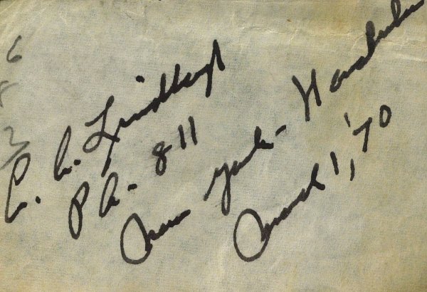 Lone Eagle CHARLES A LINDBERGH - Cut Signature: Charles A. Lindbergh (1902-1974) Aviator. Lindbergh, rose instantaneously from virtual obscurity to world fame as the result of his piloting of the first solo nonstop Transatlantic flight from New Yor