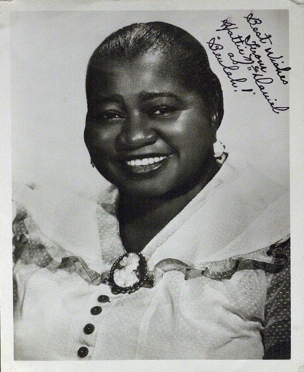 GWTW Actress HATTIE McDANIEL - Photo Signed: Hattie McDaniel (1895-1952) Actress. McDaniel was the first black performer to win an Academy Award. She won the award in 1939 for Best Supporting Actress for her role of Mammy in Gone with the Wind.