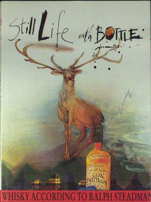 Cartoonist Ralph Steadman - Still Life with Bottle: Ralph Steadman (1936- ) British cartoonist, caricaturist. Steadman is renowned for his political and social caricatures and cartoons and also for illustrating a number of picture books. His book, Stil