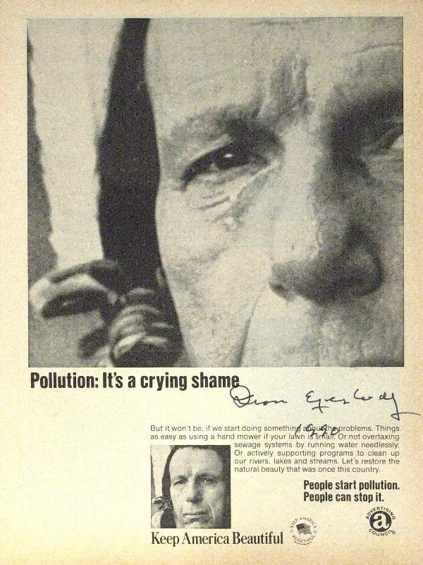 Iron Eyes Cody - TLS and Ad: Iron Eyes Cody (1904-1999) Actor. Cody maintained during his whole life that he was part Cree and part Cherokee, he was in fact born Espera DeCorti, a second generation Italian-American. He appeared i