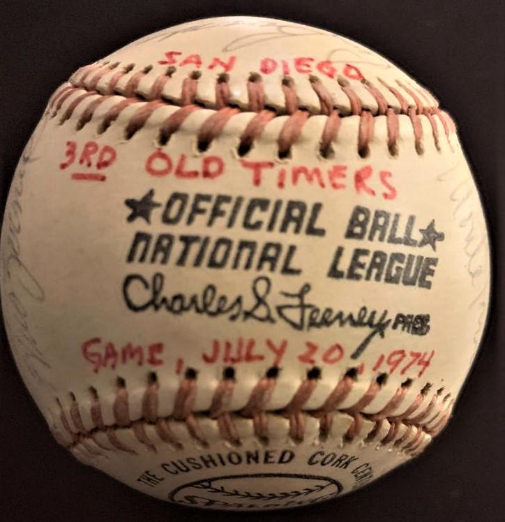 1974 Old Timers Ball with 20 Signatures (1 of 5)