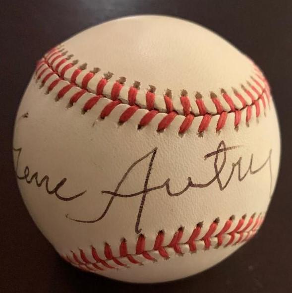 Autry, Gene Signed Baseball (1 of 2)