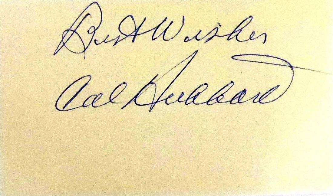 Hubbard,Cal Signed Card (1 of 1)