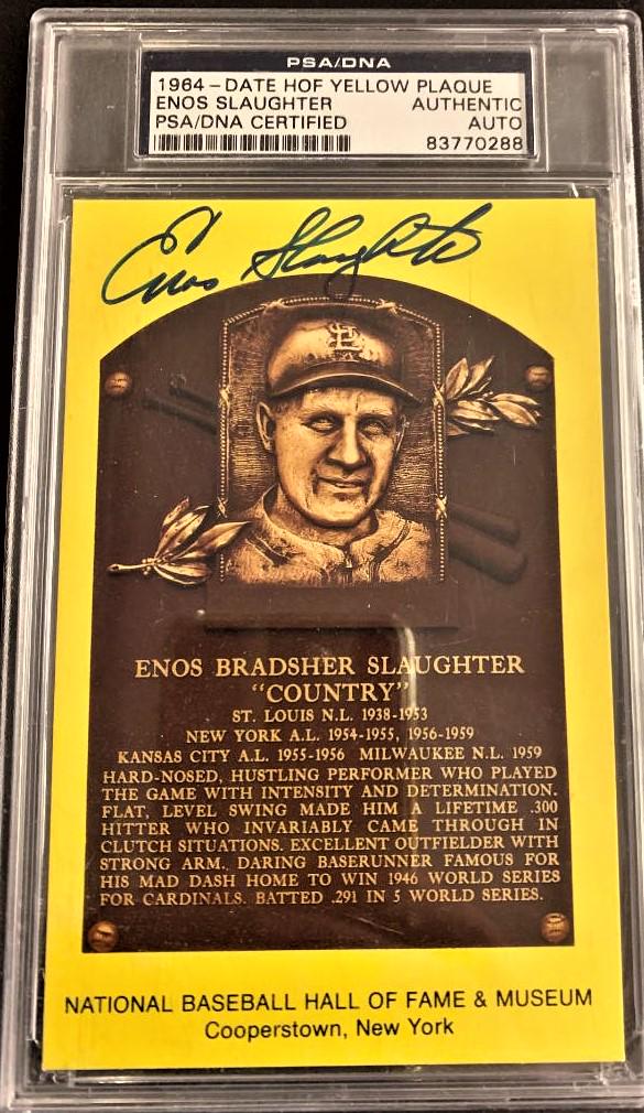Slaughter,Enos Signed/Encapsulated Card (1 of 1)
