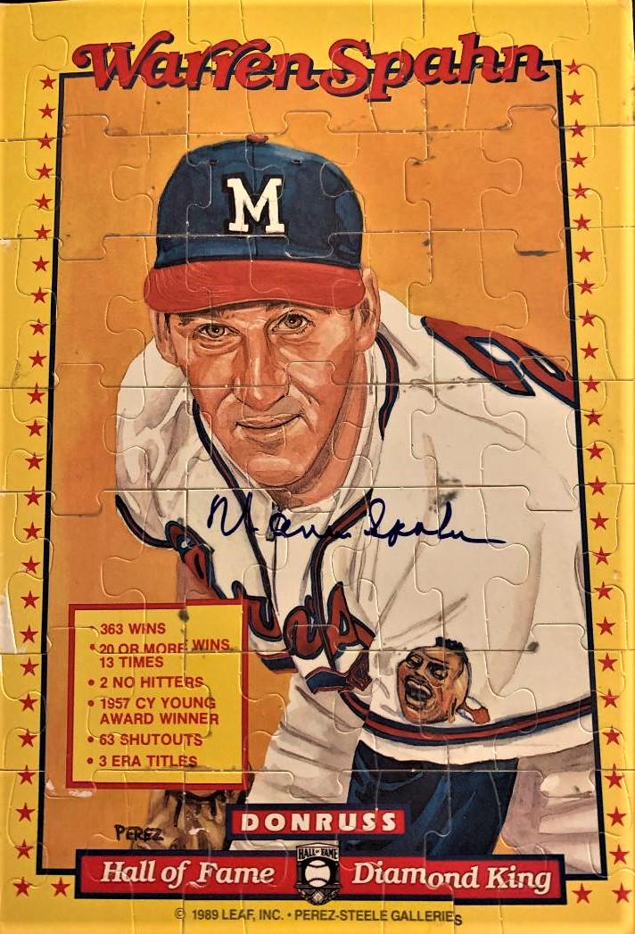 Spahn,Warren Signed Puzzle (1 of 1)