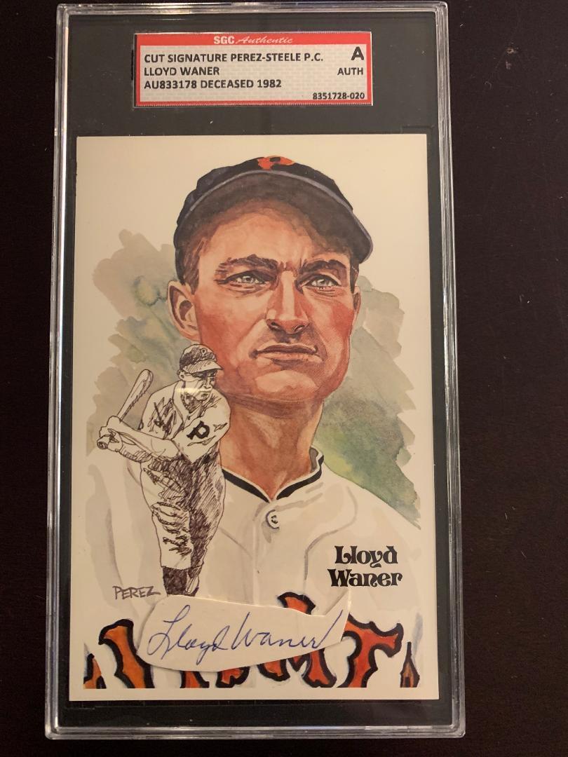 Waner,Lloyd Signed/Encapsulated Card (1 of 1)