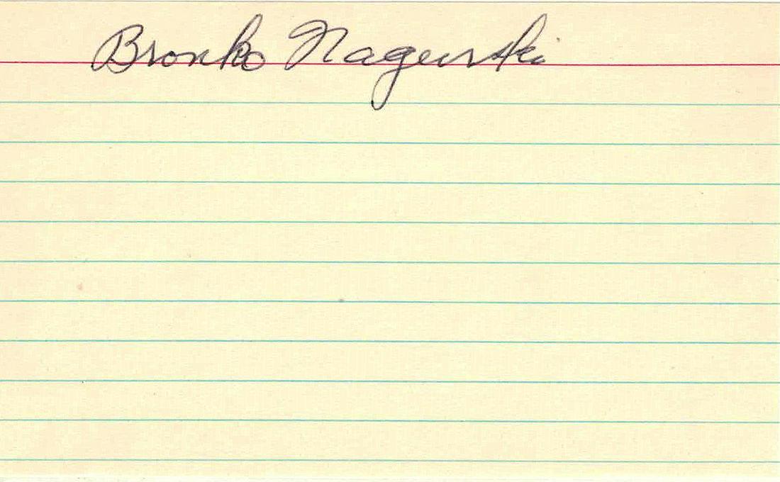 Nagurski,Bronco Signed Card (1 of 1)