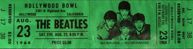 THE BEATLES - August 1964 Unused Ticket Pristine: The Beatles. The Beatles were an English rock band, formed in Liverpool in 1960. They are often recognized as the most commercially successful and critically acclaimed act in popular music. The group 