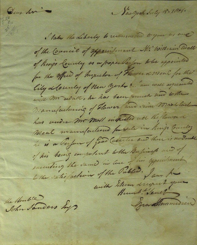Statesman EZRA L'HOMMEDIEU - Autograph Ltr: Ezra L'Hommedieu (1734-1811) Statesman. L'Hommedieu was a delegate for New York to the Continental Congress from 1779 to 1783 and again in 1788. He had also served in the State Assembly, among other l