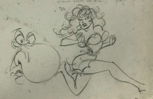 Cartoonist AL CAPP - Original Li'l Abner Strip Sig: Al Capp (1909-1979) Cartoonist. Capp was best known for the satirical comic strip Li'l Abner. He also wrote the comic strips Abbie an' Slats and Long Sam. 19 ½" x 6 ¼" original cartoon strip signed,