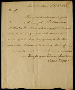 NY Politician JOHN LANSING, JR. - ALS March 1777: John Lansing, Jr. (1754-1829) Politician. Lansing acted as military secretary to Gen. Philip Schuyler. He then served six terms in the New York Assembly--1780-84, 1786, and 1788. During the last two