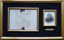 7th Pres ANDREW JACKSON - FF Envelope Framed