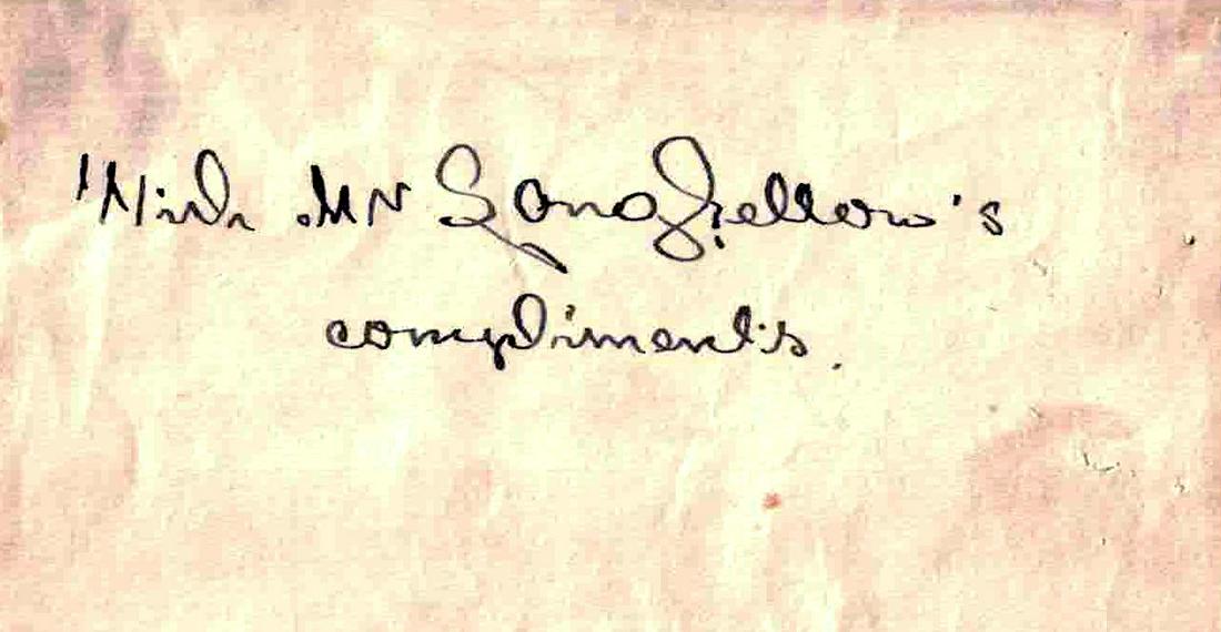 Poet HENRY WADSWORTH LONGFELLOW - Clipped Signature: Henry Wadsworth Longfellow (1807-1882) Poet. Longfellow was a famed 19th century scholar, novelist and poet, known for works like “Voices of the Night,” “Evangeline” and “
