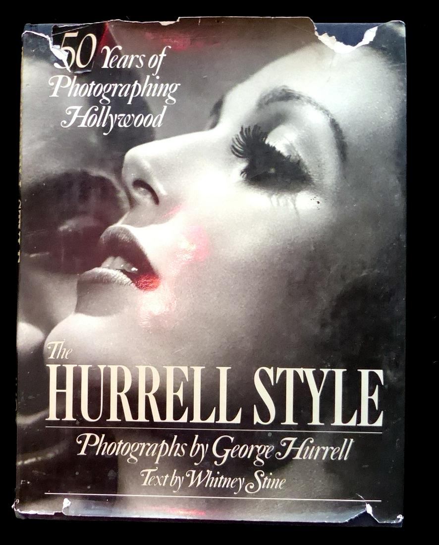 Photographer GEORGE HARRELL - Book Signed, 1st Ed: George Hurrell (1904-1992) Photographer. Hurrell is best known for his portraits of Hollywood movie stars such as Joan Crawford and Marlene Dietrich. His style of lighting and composition enhanced the