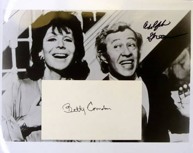 Songwriters BETTY COMDEN & ADOLPH GREEN - Photo: Betty Comden (1917-2006) and Adolph Green (1915-2002) Songwriters, singers. Comden and Green were a musical-comedy team who wrote scripts—and often the lyrics—for many Broadway shows and