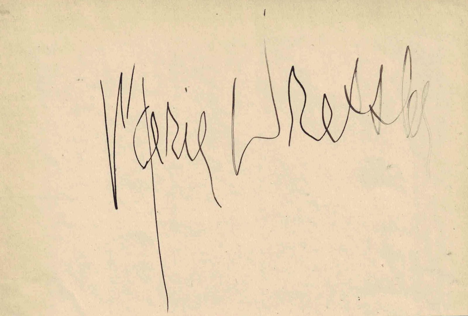 Actress MARIE DRESSLER - Album Page Signed (1 of 1)