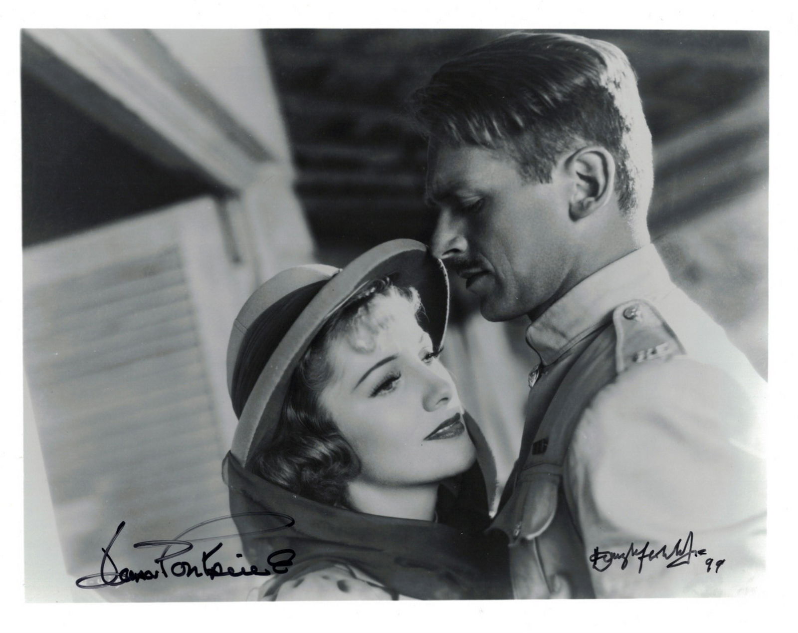Actors JOAN FONTAINE & DOUGLAS FAIRBANKS, JR (1 of 1)