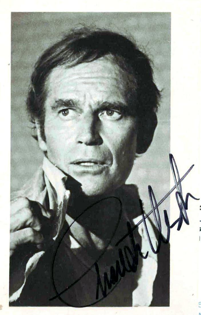 Actor CHARLTON HESTON - Photo Signed (1 of 1)
