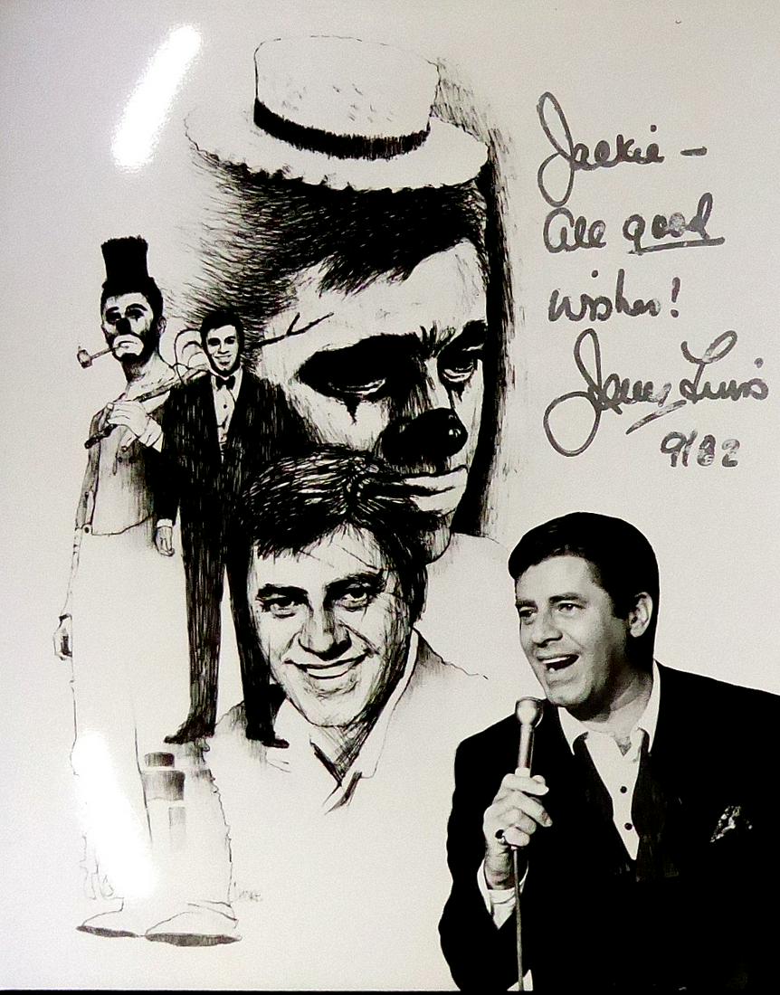 Comedian, Actor JERRY LEWIS - Composite Photo Signed (1 of 1)