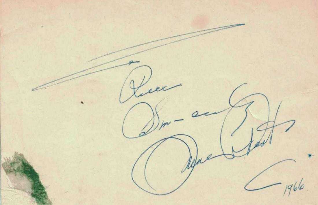 Actress MAE WEST - Card Signed (1 of 1)