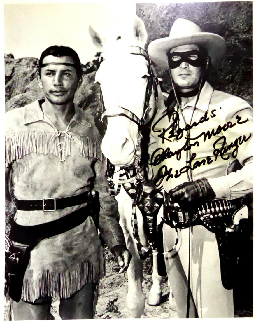 "Lone Ranger" Actor CLAYTON MOORE - Photo Signed (1 of 1)