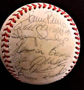 1979 CINCINNATI REDS - Baseball Signed by 27: 1979 Cincinnati Reds. The Reds winning the National League West under their first-year manager John McNamara, with a record of 90-71. They lost the National League Championship Series t