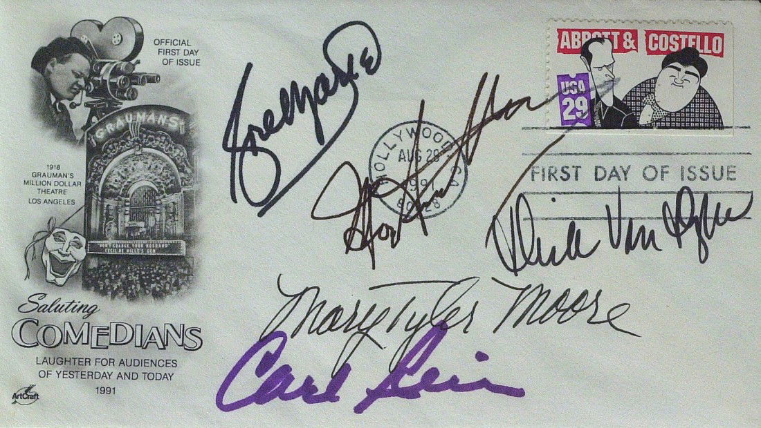 DICK VAN DYKE SHOW - Postal Cvr Signed By Five: The Dick Van Dyke Show. T he Dick Van Dyke Show was a television situation comedy which initially aired on CBS from 1961 until 1966. The show was created by Carl Reiner (1922- ) and starred Dick Van D