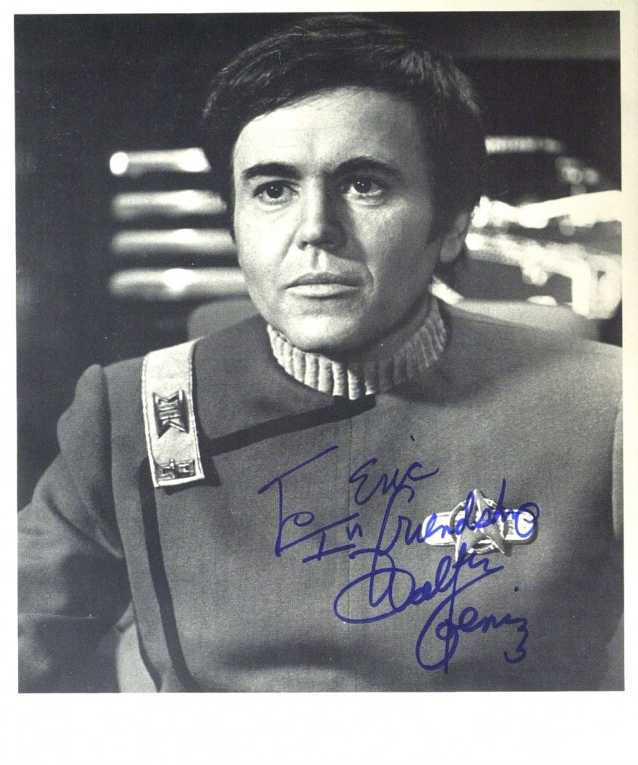 STAR TREK: WALTER KOENIG - Photo Signed: Star Trek. Walter Koenig (1936- ) Actor. Koenig played Ensign Pavel Chekov, navigator on the USS Enterprise, in the original Star Trek television series (starting in Season 2) and in several movies fe