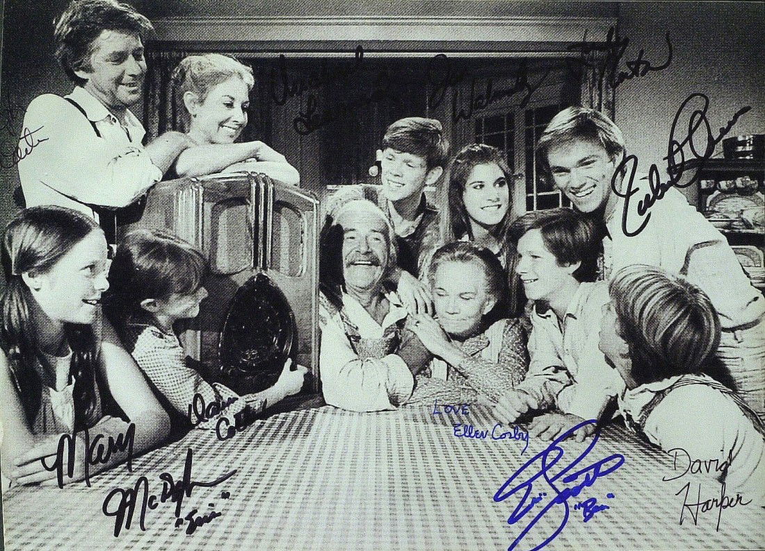 The Waltons - Cast Photo Signed By Ten: The Waltons. The Waltons was a television series created created by Earl Hamner, Jr., based on his book Spencer's Mountain. The show centered on the titular family growing up in a rural Virginia commu