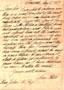 NH Governor ISAAC HILL - ALS: Isaac Hill (1788-1851) Politician. Hill became the owner-editor of the New Hampshire Patriot and entered politics as clerk of the New Hampshire State Senate, in 1819. He served as a member of the New