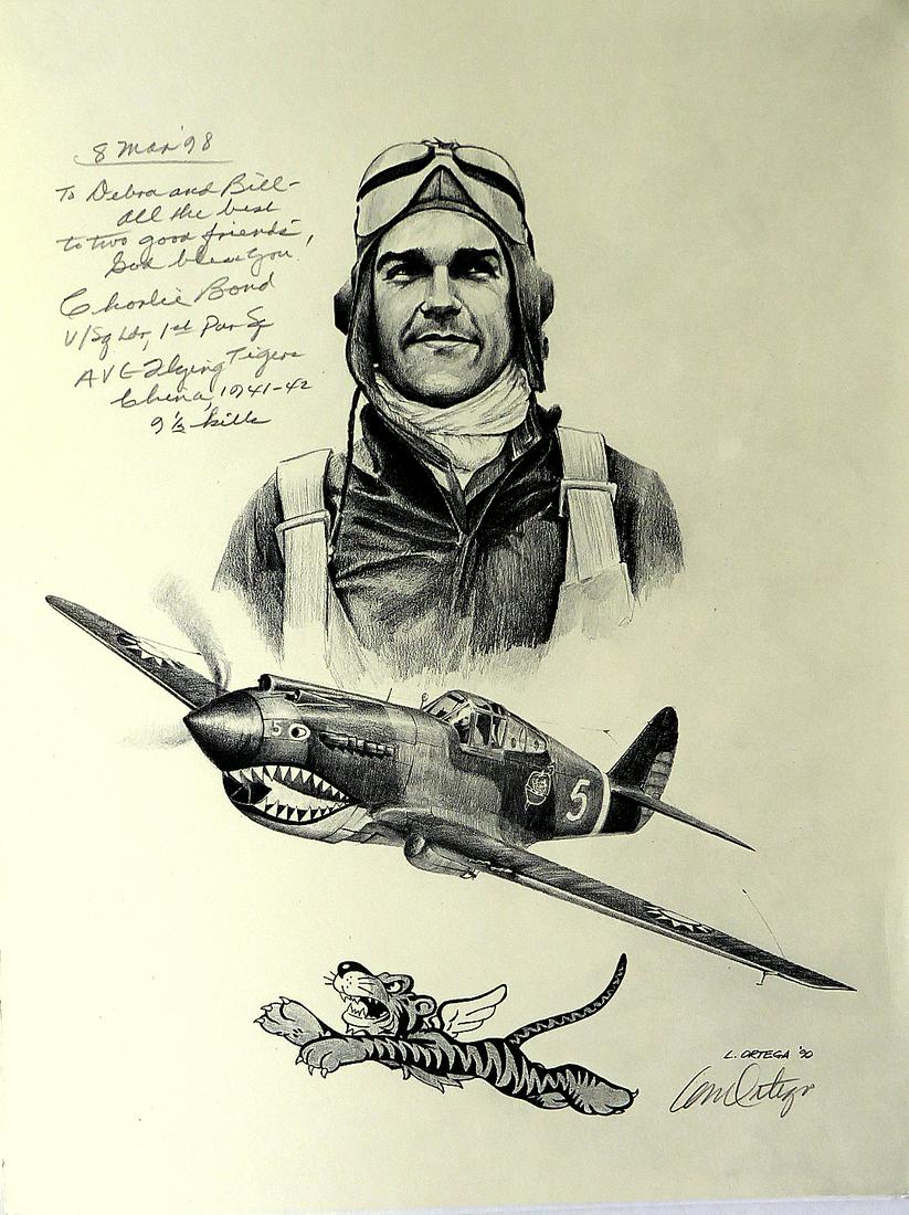 Aviation Art - Flying Tiger CHARLIE BOND (1 of 1)