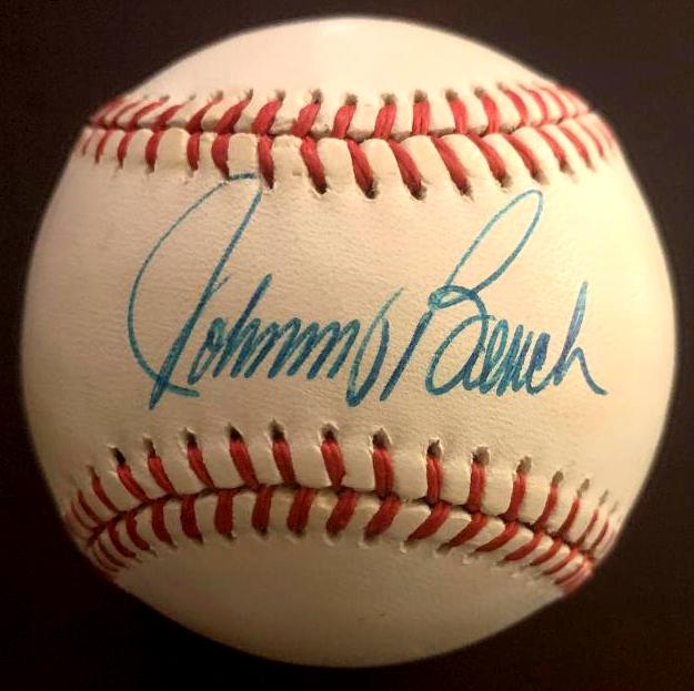 Bench,Johnny Signed Baseball (1 of 2)
