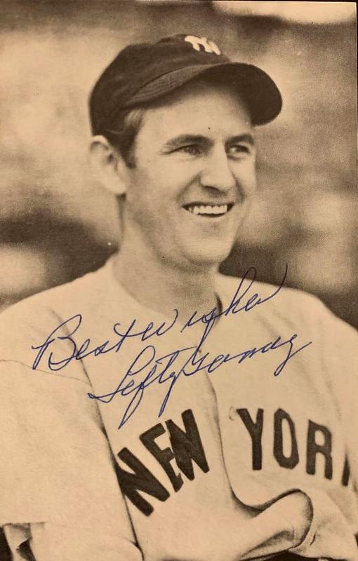 Gomez,Lefty Signed Photo Copy (1 of 1)