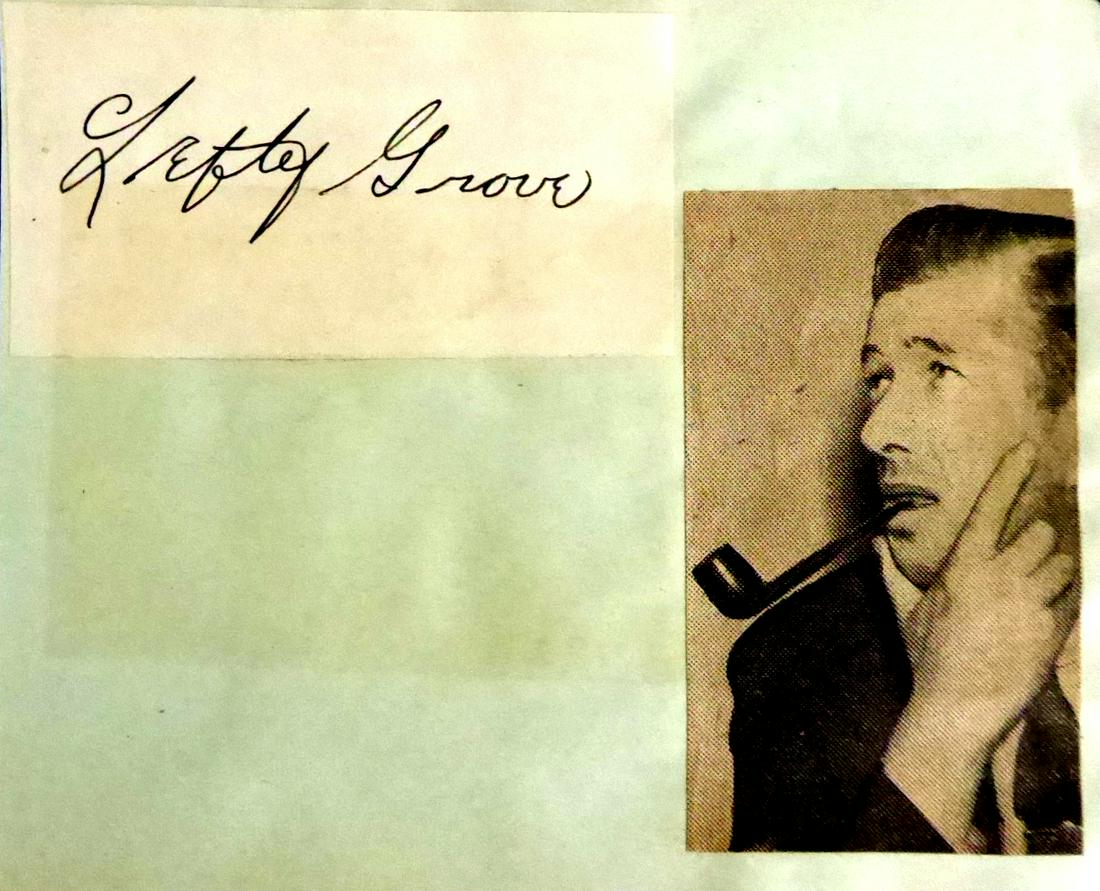 Grove, Lefty Signed Cut Signature (1 of 1)