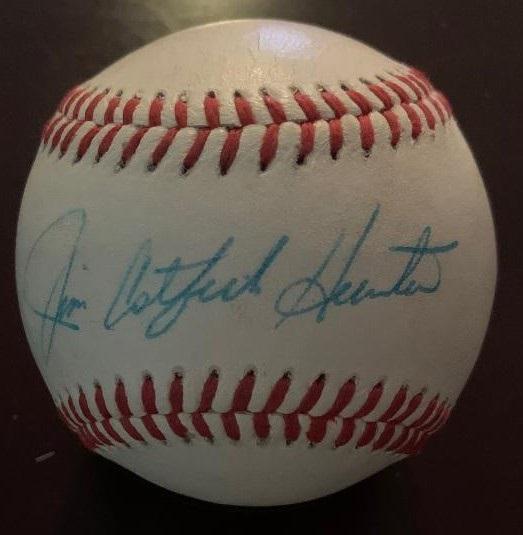 Hunter, Jim Signed Baseball (1 of 2)