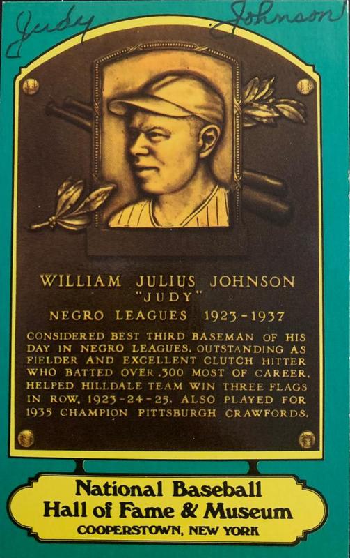 Johnson,Judy Signed HOF Post Card (1 of 1)