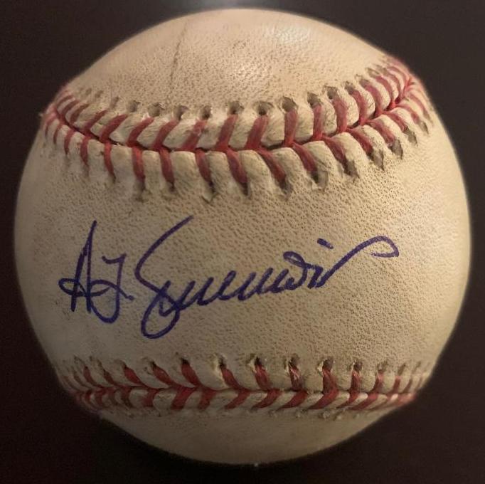 Simmons, Ted Signed Baseball (1 of 2)