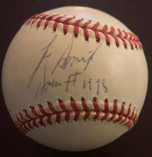 Smith,Lee Signed Baseball: Lee Arthur Smith (1957-) is an American former professional baseball pitcher, who played 18 years in Major League Baseball (MLB) for eight teams. Smith served mostly as a relief pitcher during his car