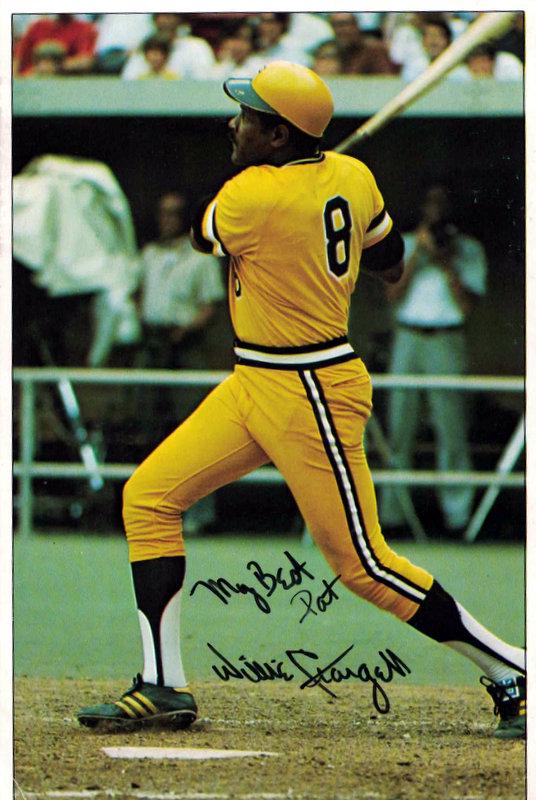 Stargell, Willie Signed Large Trading Card (1 of 1)