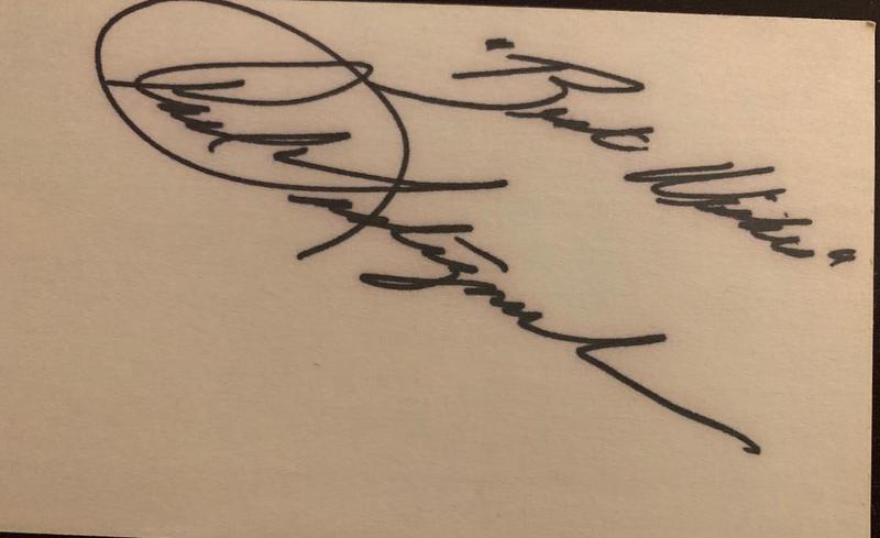 Yastrzemski,Carl Signed Index Card (1 of 1)