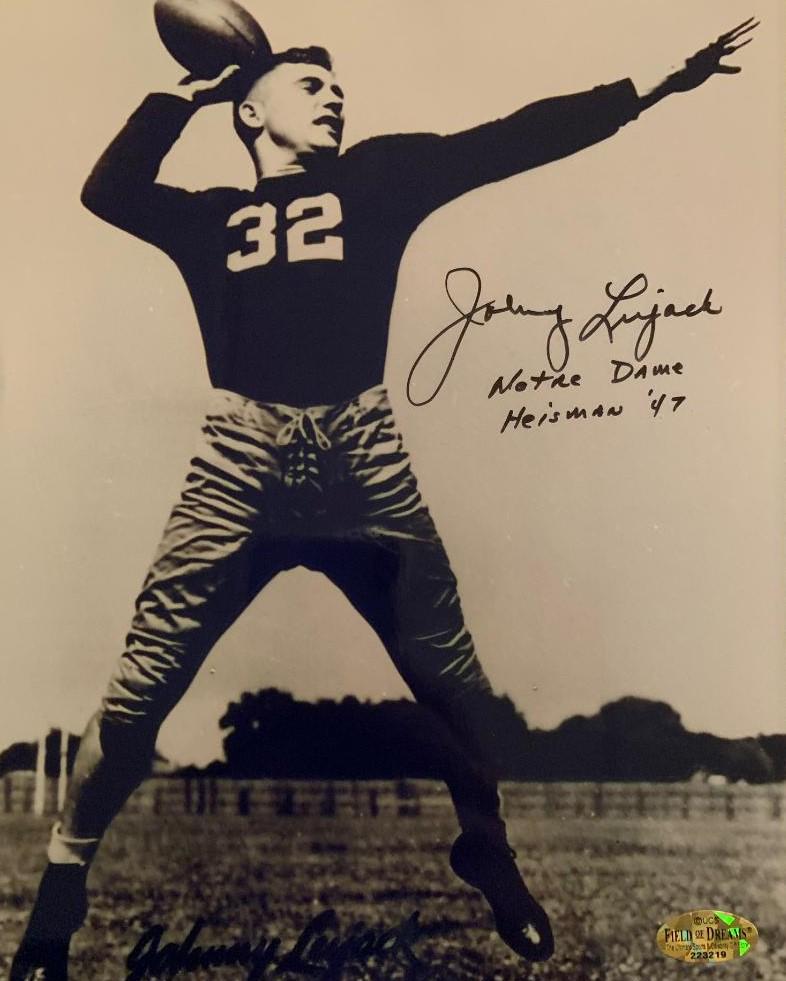 Lujack, Johnny Signed Photo (1 of 1)