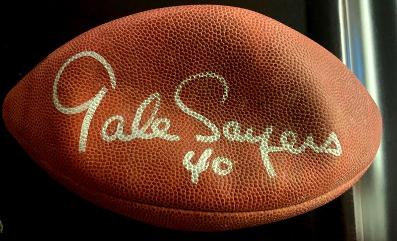 Sayers,Gale Signed Football (1 of 2)