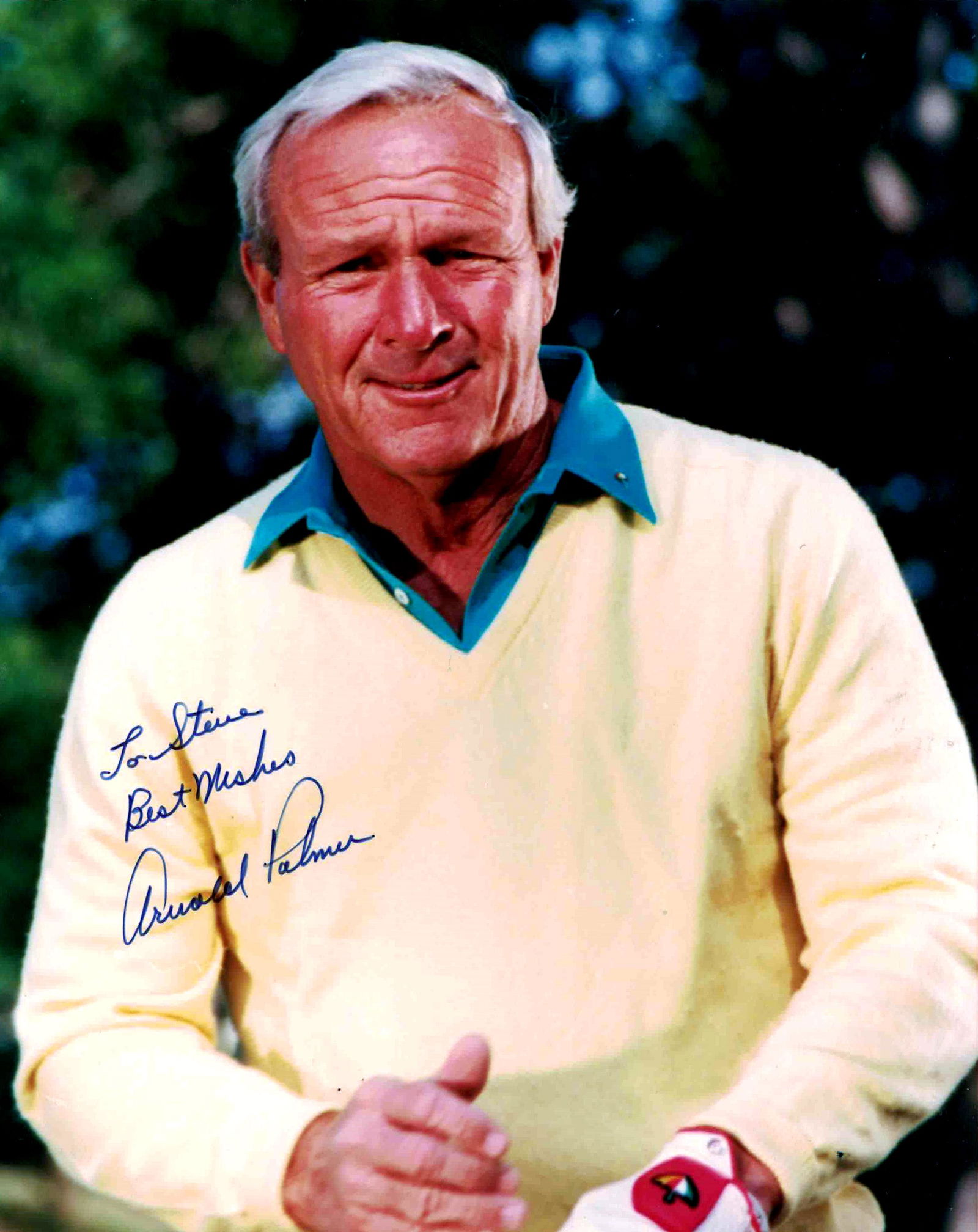 Golfing Legend ARNOLD PALMER - Photo: Arnold Palmer (1929-2016) Golfer. Palmer was the first golfer to win the Masters Tournament four times and is generally regarded as one of the greatest players in the history of men's professional gol