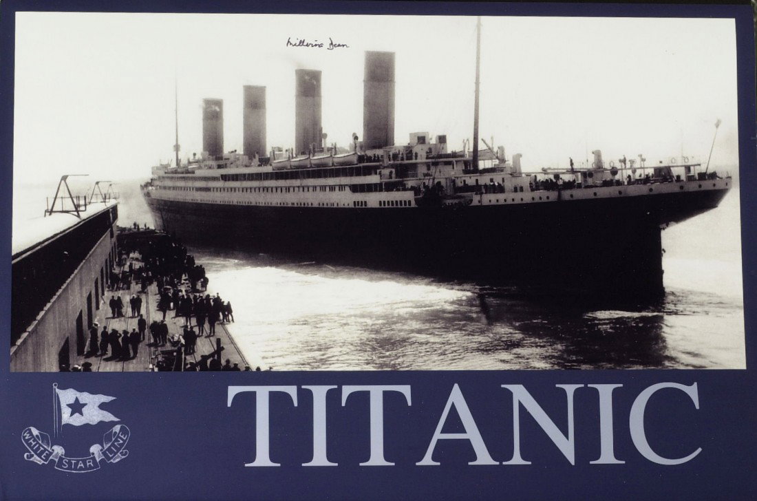 Titanic Survivor MILLVINA DEAN - Titanic Photograp: Millvina Dean (1912-2009) Titanic survivor. Dean was the last remaining survivor of the sinking of the RMS Titanic, which occurred on April 15, 1912. At 2 months and 27 days of age, she was also the y